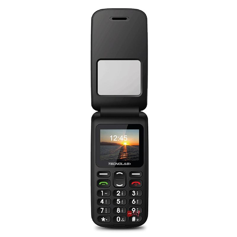 TECNOLAB - Celular Senior Adulto Mayor Modelo Almeja Rojo