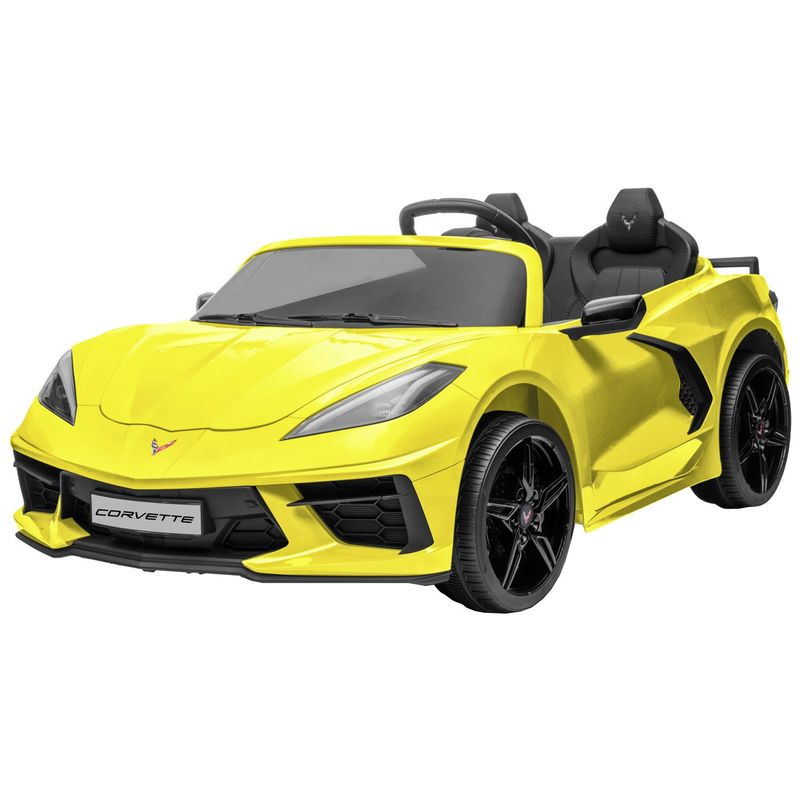 KIDSCOOL - Auto A Bateria Con Licencia Corvette Amarillo 12V Kidscool