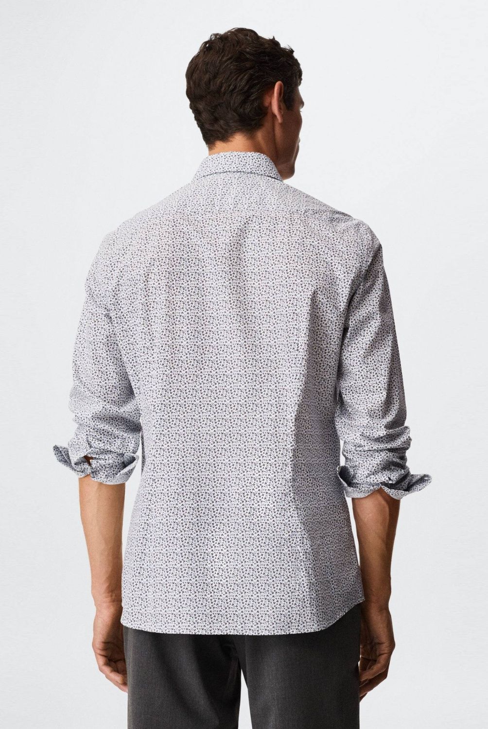 MANGO MAN - Camisa Slim-Fit Estampada Algodón Hombre Mango Man