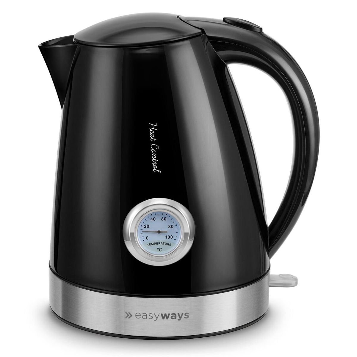 EASYWAYS - Hervidor Heat Control Negro 1.7 lt Easyways