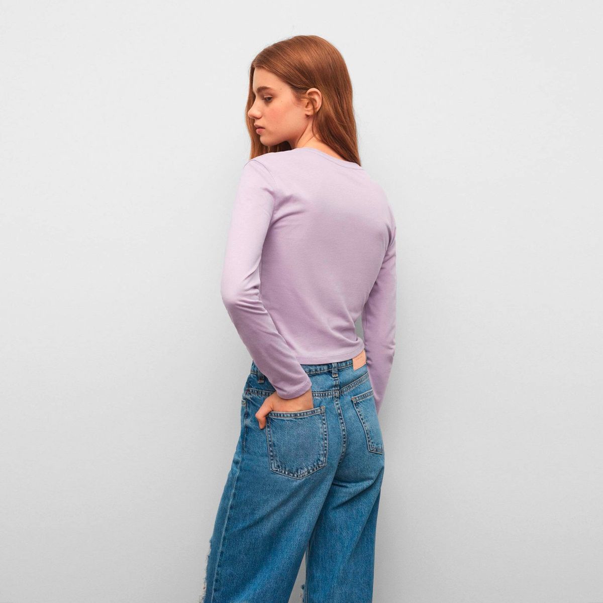 MANGO TEEN - Polera Detalle Fruncido Niña Mango Teen