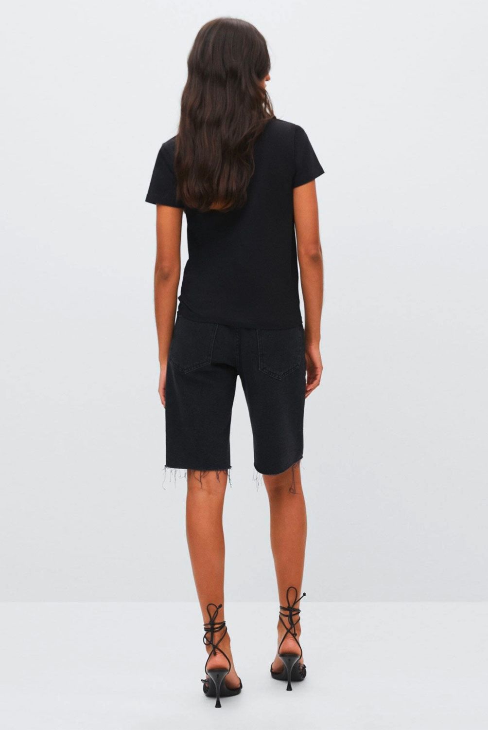 MANGO - Mango Polera Logo Metalizado Psmango Mujer