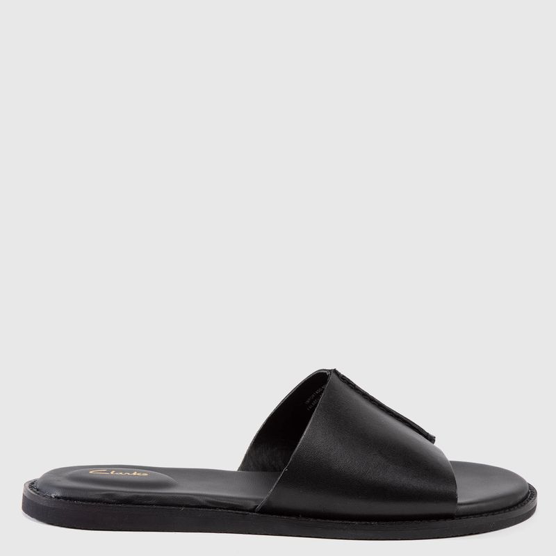 CLARKS - Sandalia Mujer Cuero Negro Clarks