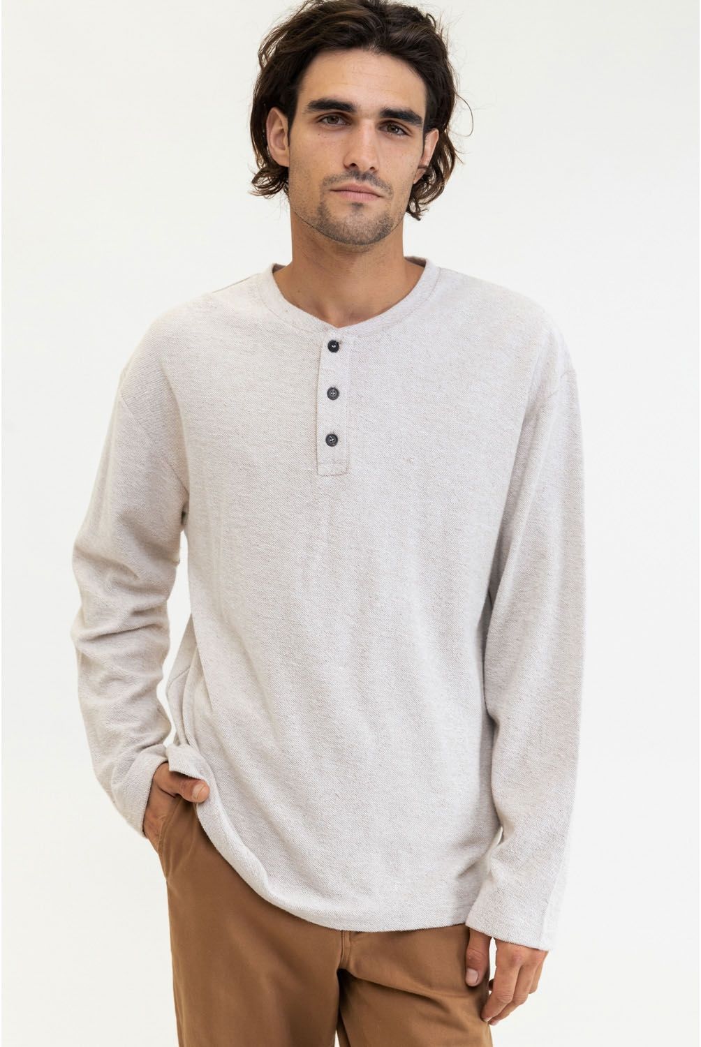 RHYTHM - Rhythm Polera Manga Larga Algodón Hombre