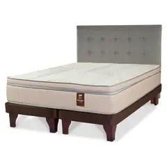 FLEX - Cama Europea Maximo Cob 2 Plazas + Respaldo