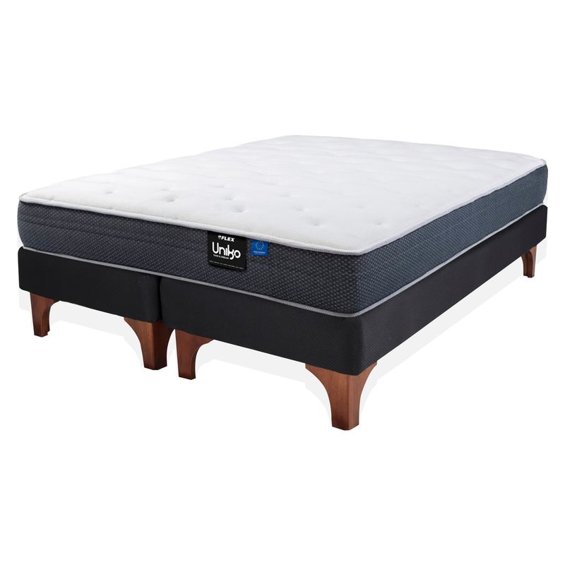 FLEX - Cama Europea Uniko 2 Plazas X 2.00Mt Base Dividida Flex