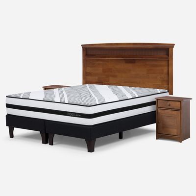 Imagen 2 del producto Cama Europea 2 Plazas Driven Base Dividida + Muebles