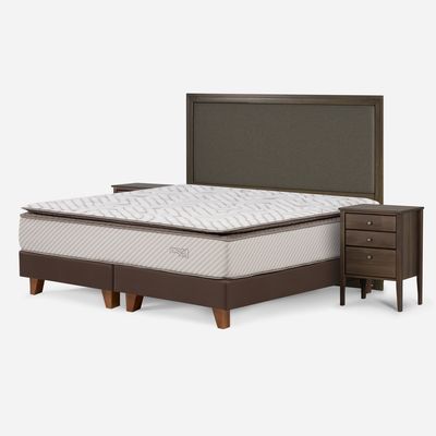 Imagen 2 del producto Cama Europea Nest 2 Plazas Base Dividida + Muebles