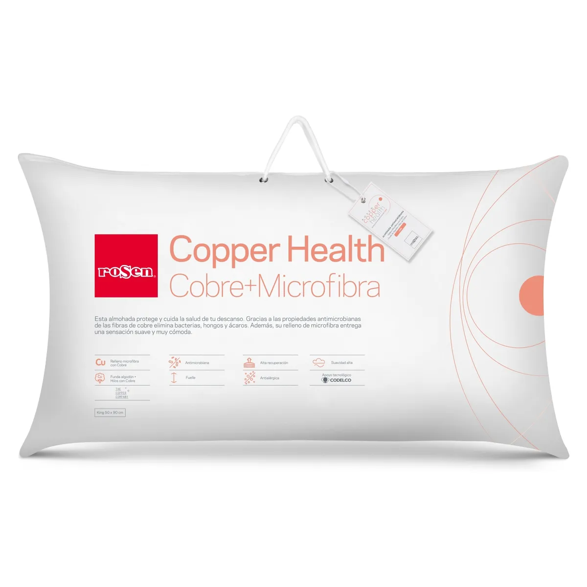 ROSEN - Almohada Copper Health Microfibra