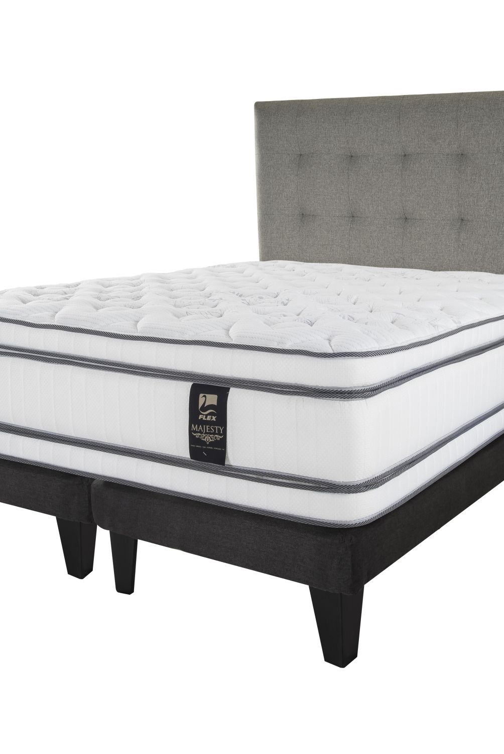 FLEX - Cama Europea Majesty King + Respaldo Flex