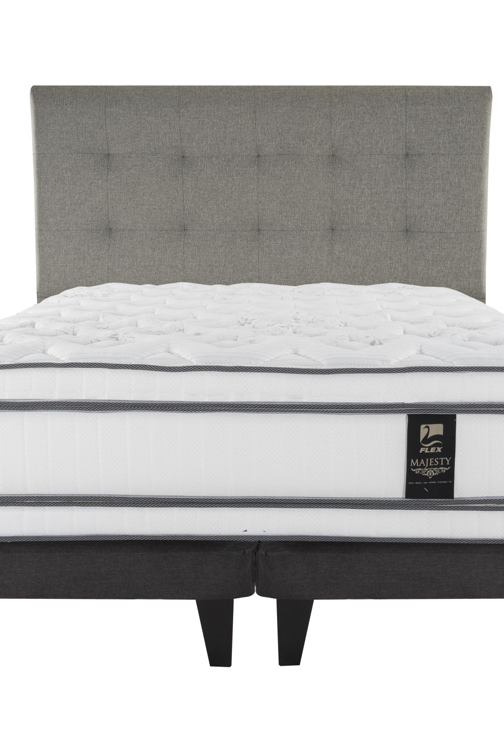 FLEX - Cama Europea Majesty King + Respaldo Flex