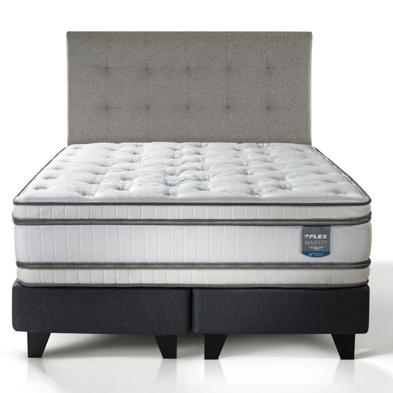 Cama Europea Majesty Súper King 200X200 Cm + Respaldo Design