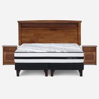 Cama Europea King Driven Base Dividida + Muebles