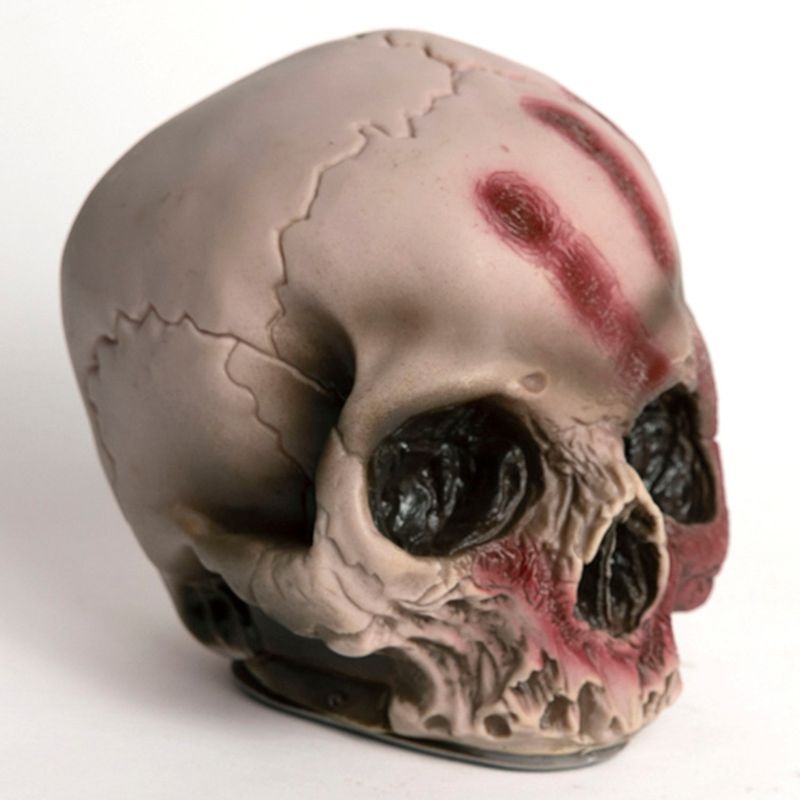 FRANK & MORTIS - Halloween Calavera Mano Roja 16X15X13 Cm Frank & Mortis