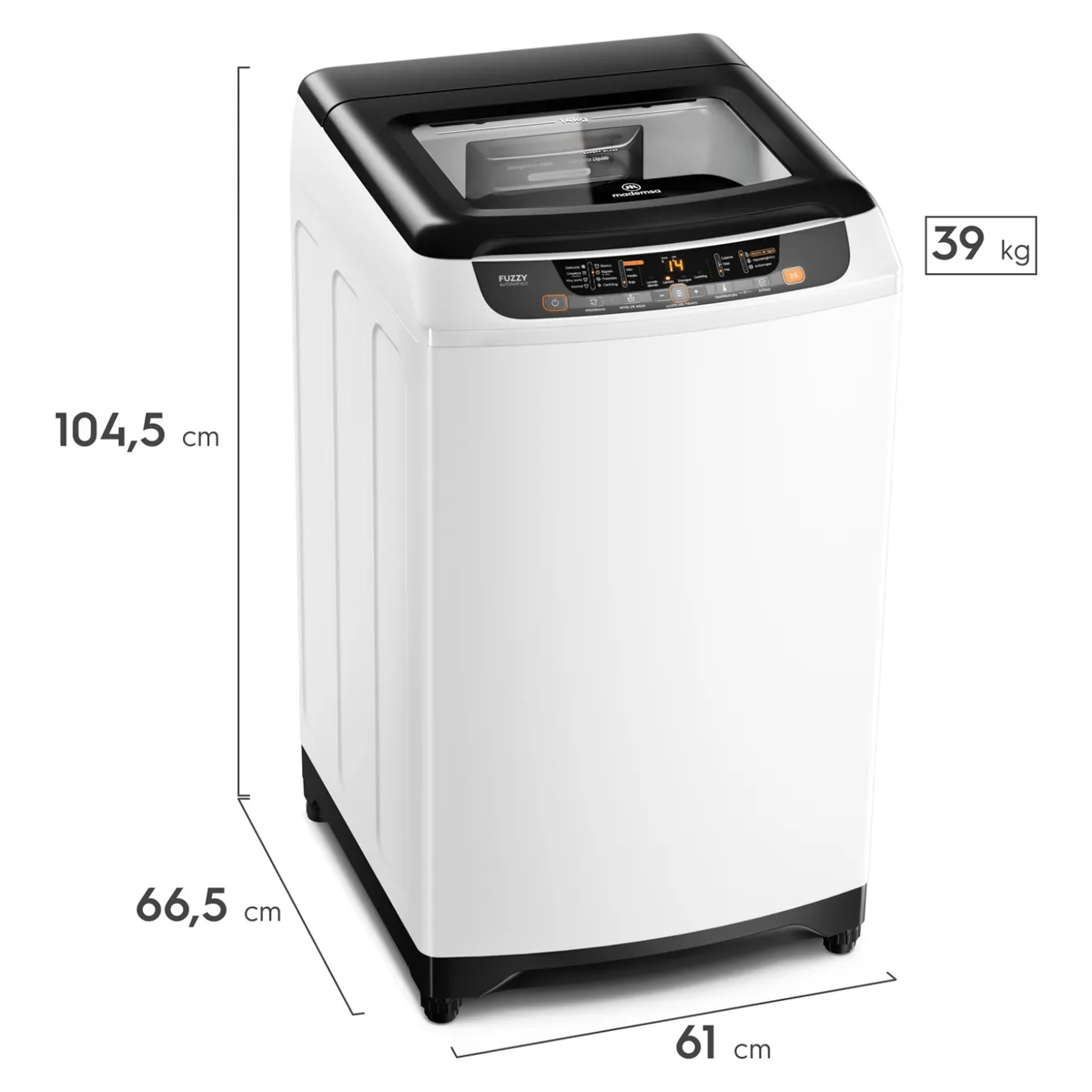 MADEMSA - Lavadora Automática Superior 14 Kg Mademsa