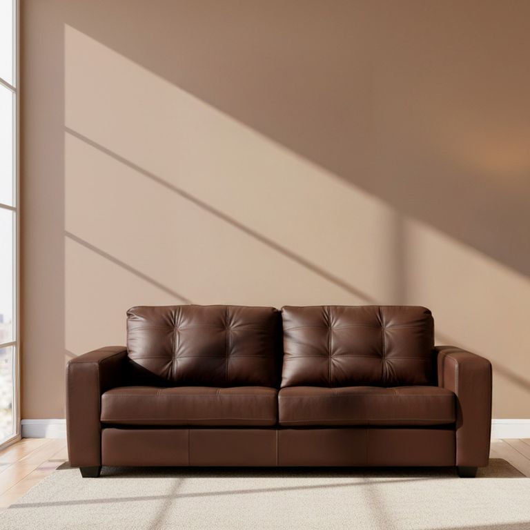 ROSEN Sofa 3 Cuerpos Manet Cuero Pigmentado