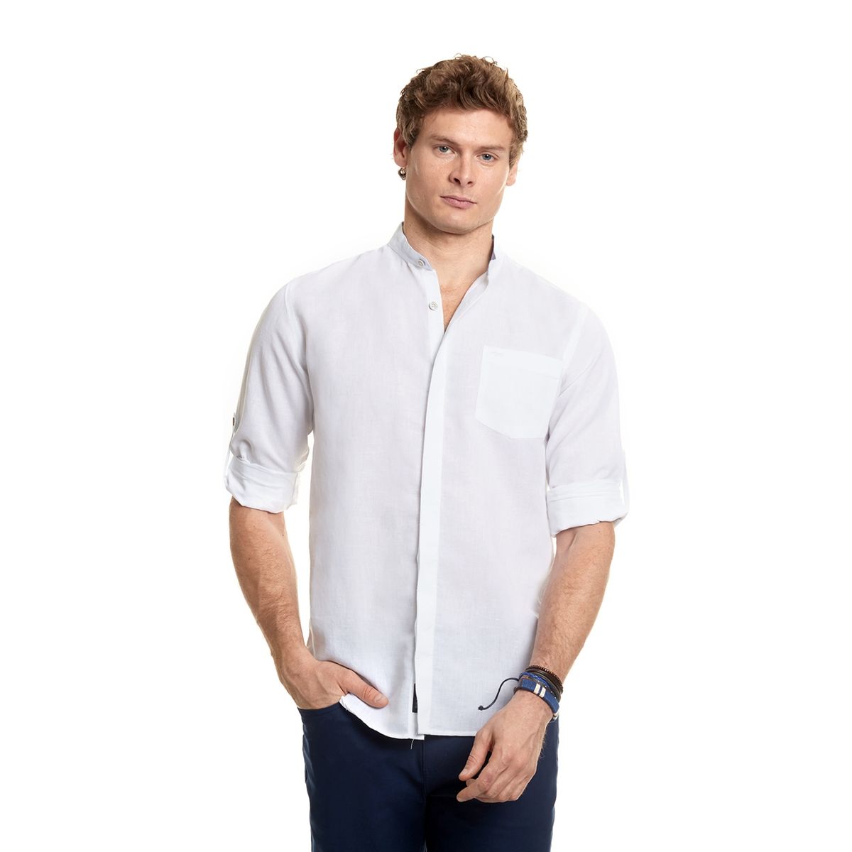 FEROUCH - Ferouch Camisa Lino Hombre