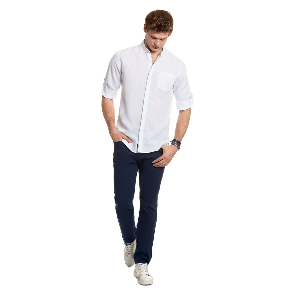 FEROUCH - Ferouch Camisa Lino Hombre
