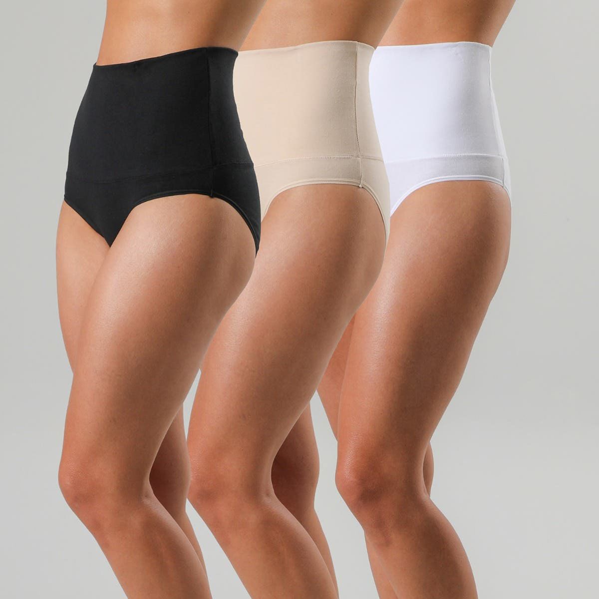 FLORES - Pack 3 Calzones Prenatal Lycra Algodón Mujer Flores