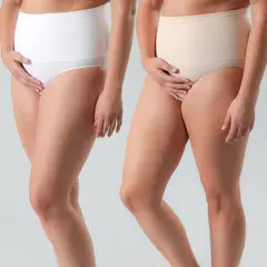 FLORES - Pack De 3 Calzón Prenatal Lycra Algodón Mujer