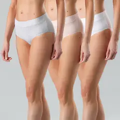 FLORES - Pack De 3 Calzón Bikini Mujer