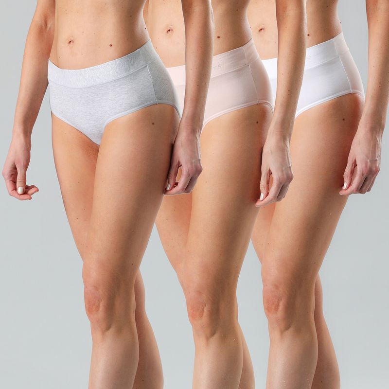 FLORES - Pack De 3 Calzón Bikini Mujer Flores