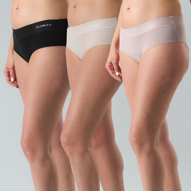 FLORES - Calzón Pack De 3 Pantaleta Mujer Flores