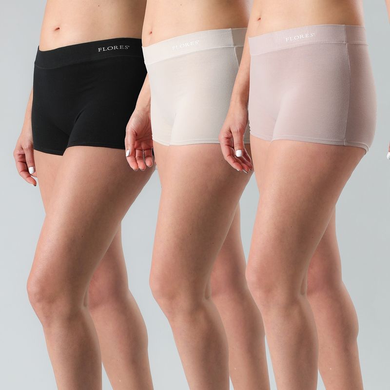 FLORES - Calzón Pack De 3 Pantaleta Mujer Flores