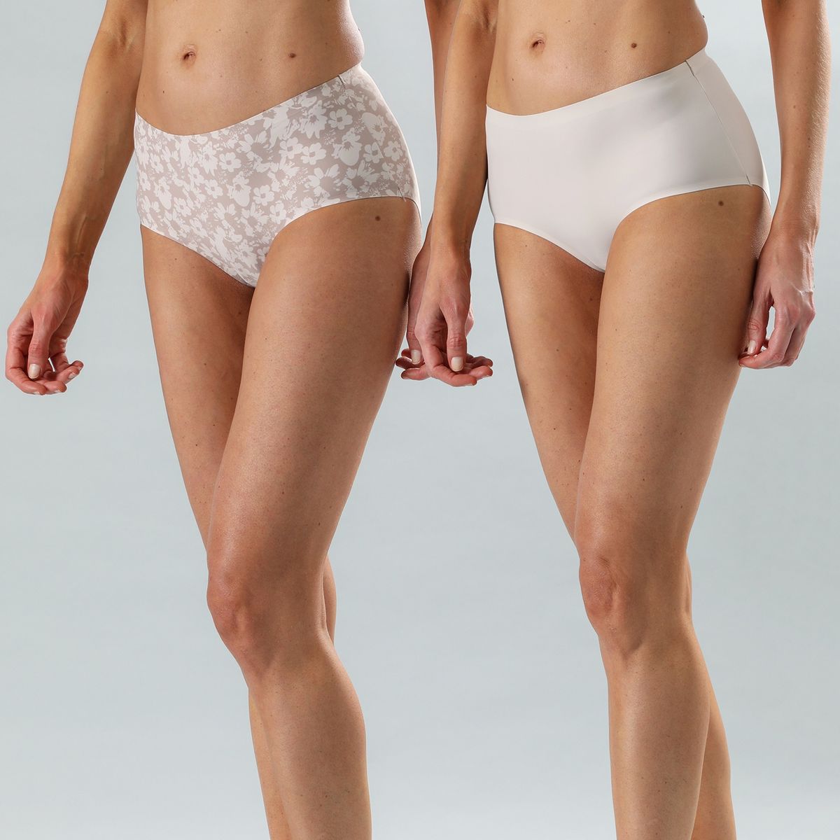 FLORES - Pack de 2 Calzones Maxi Seamless Mujer Flores