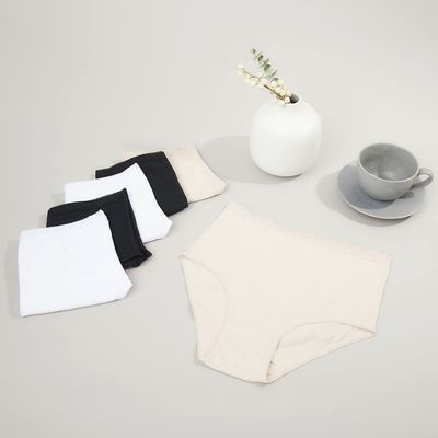 Imagen 1 del producto Pack 6 Calzones Alto Algodón Mujer