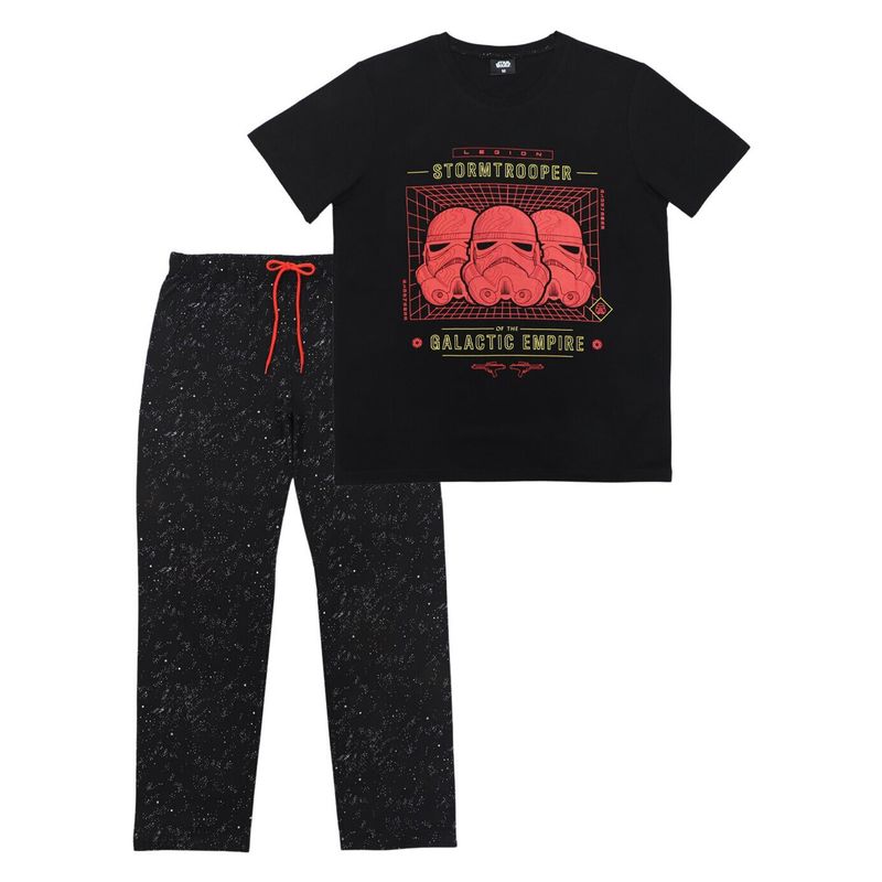 STAR WARS - Pijama Hombre Stormtrooper Negro Star Wars