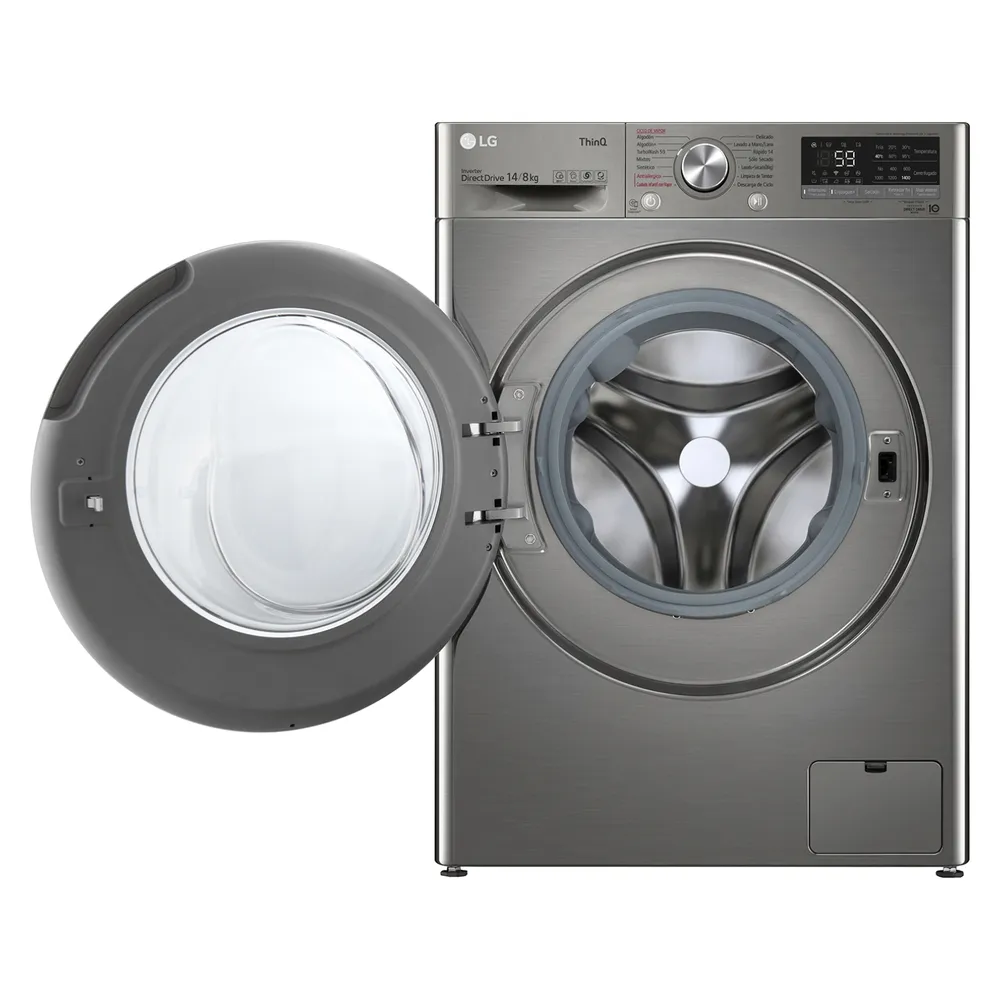 LG WD14VVC4S6C 14/8 kg Platinum Silver, foto 2