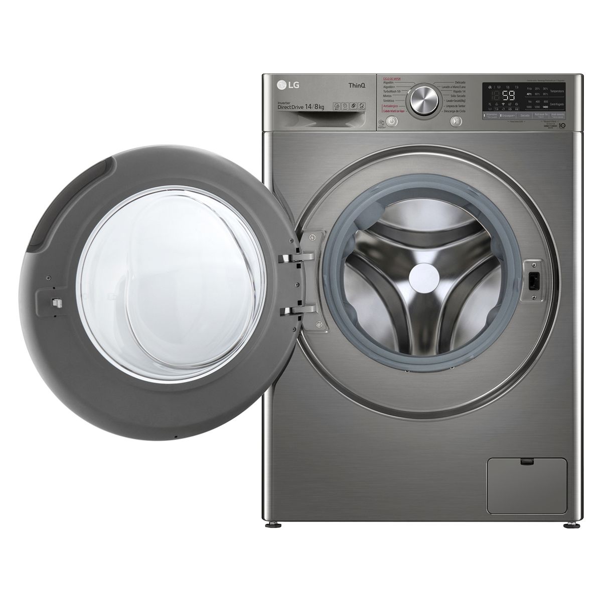 LG - Lavadora y Secadora 14/8 Kg LG WD14VVC4S6C AI DD