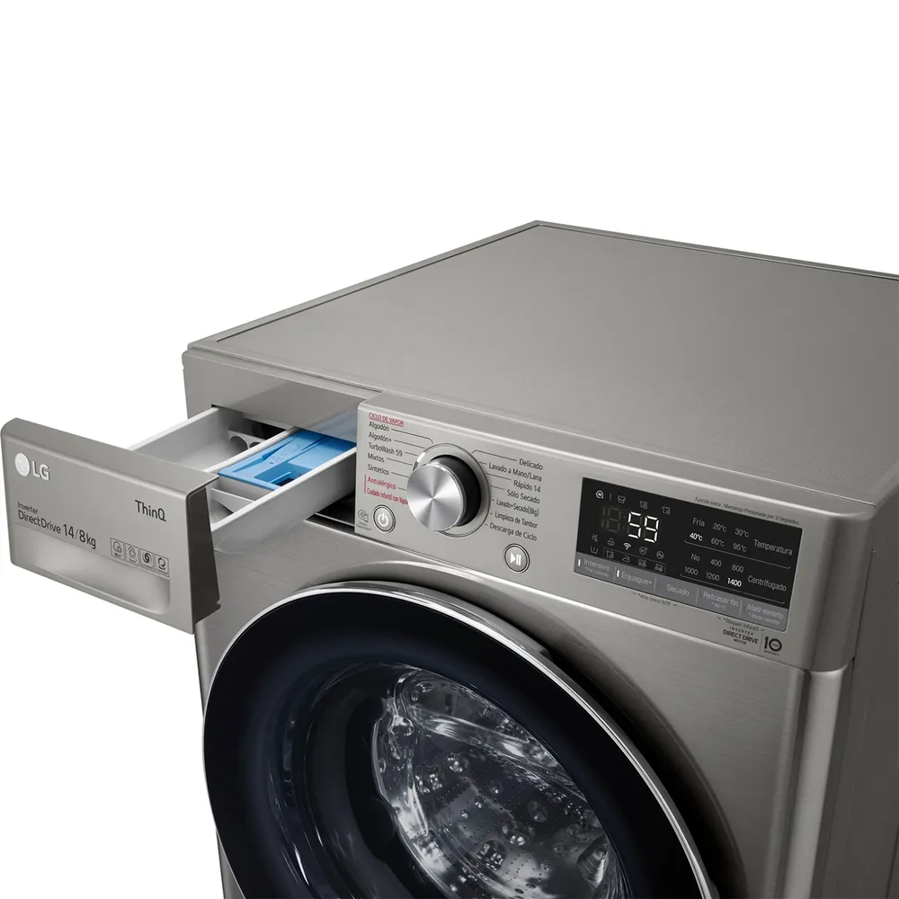 LG WD14VVC4S6C 14/8 kg Platinum Silver, foto 5