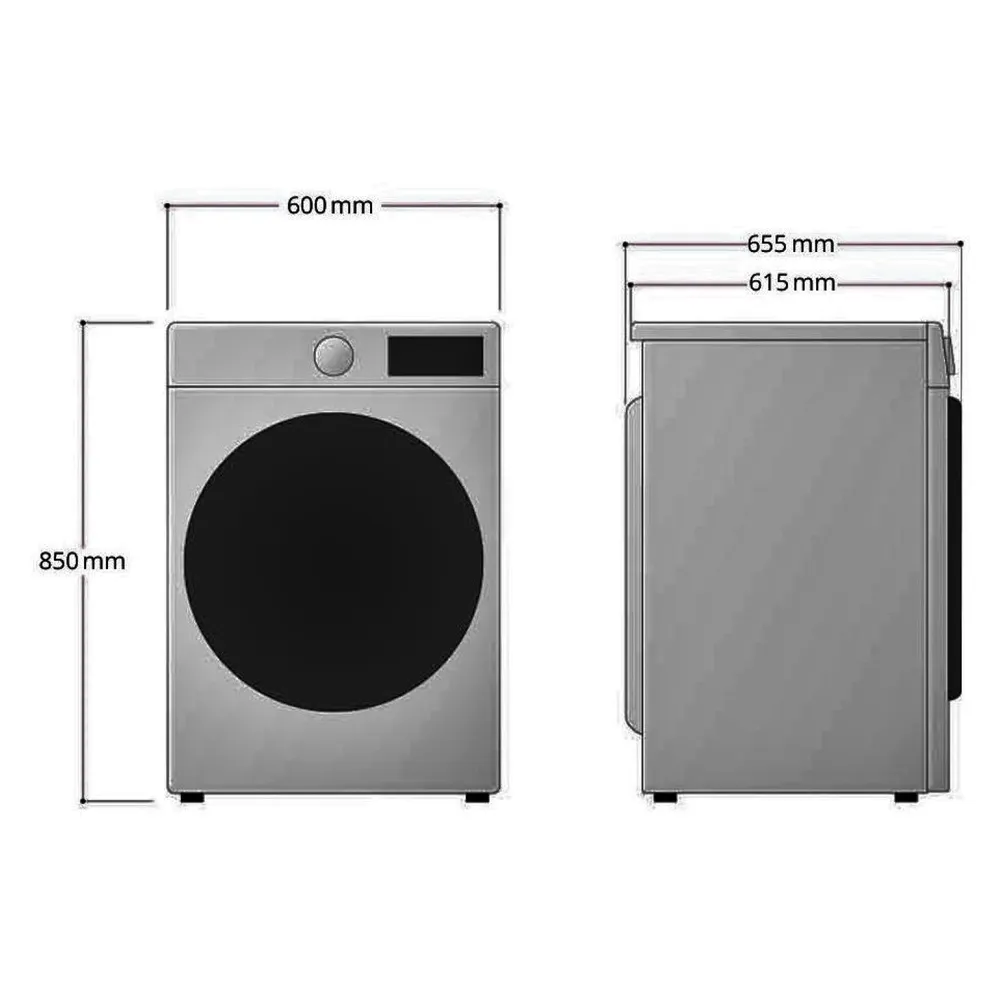LG WD14VVC4S6C 14/8 kg Platinum Silver, foto 13