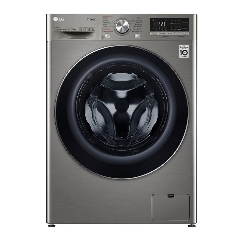 LG - Lavadora Secadora 12/7 Kg LG WD12VVC4S6C AI DD