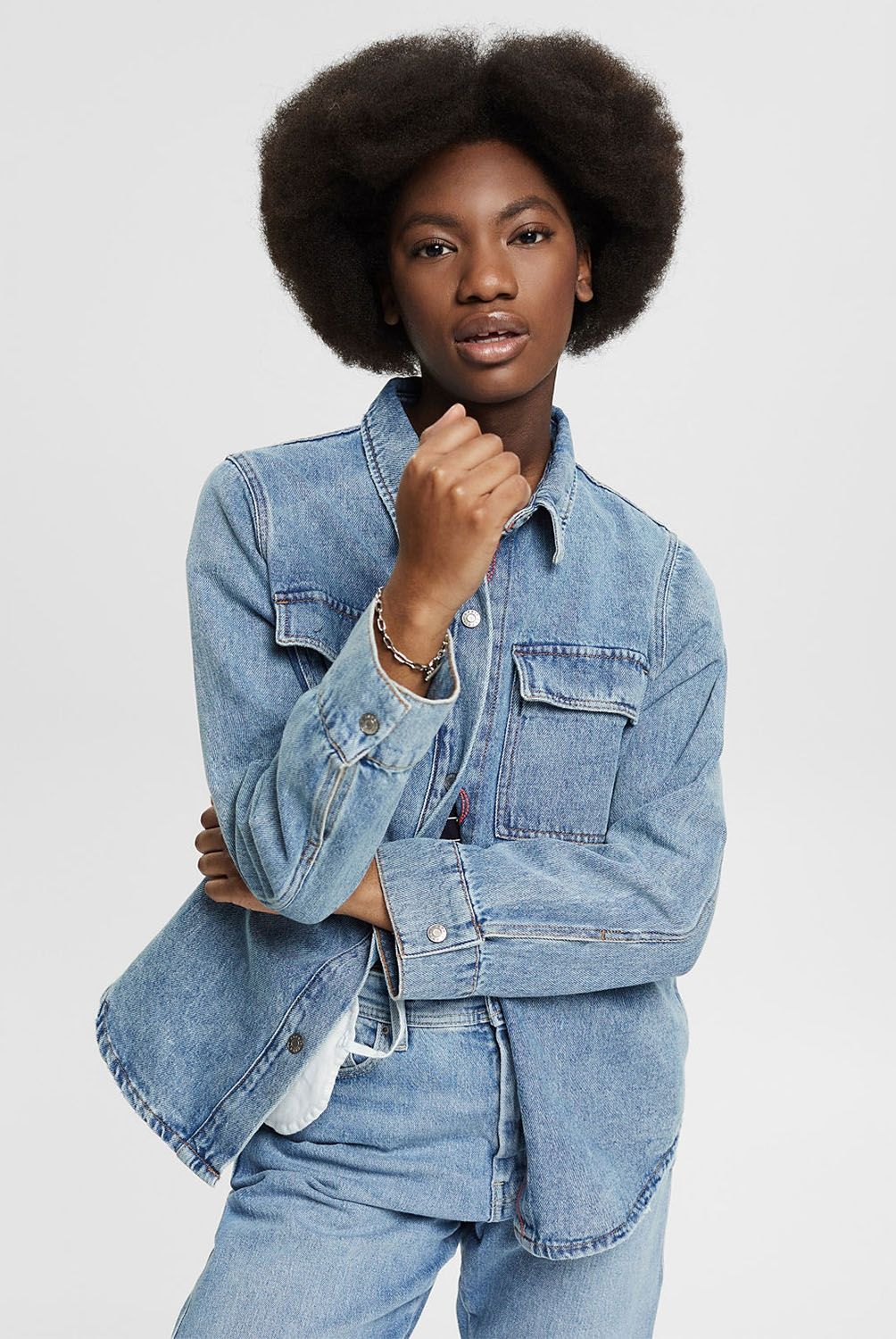 ESPRIT - Esprit Chaqueta de Jeans Mujer