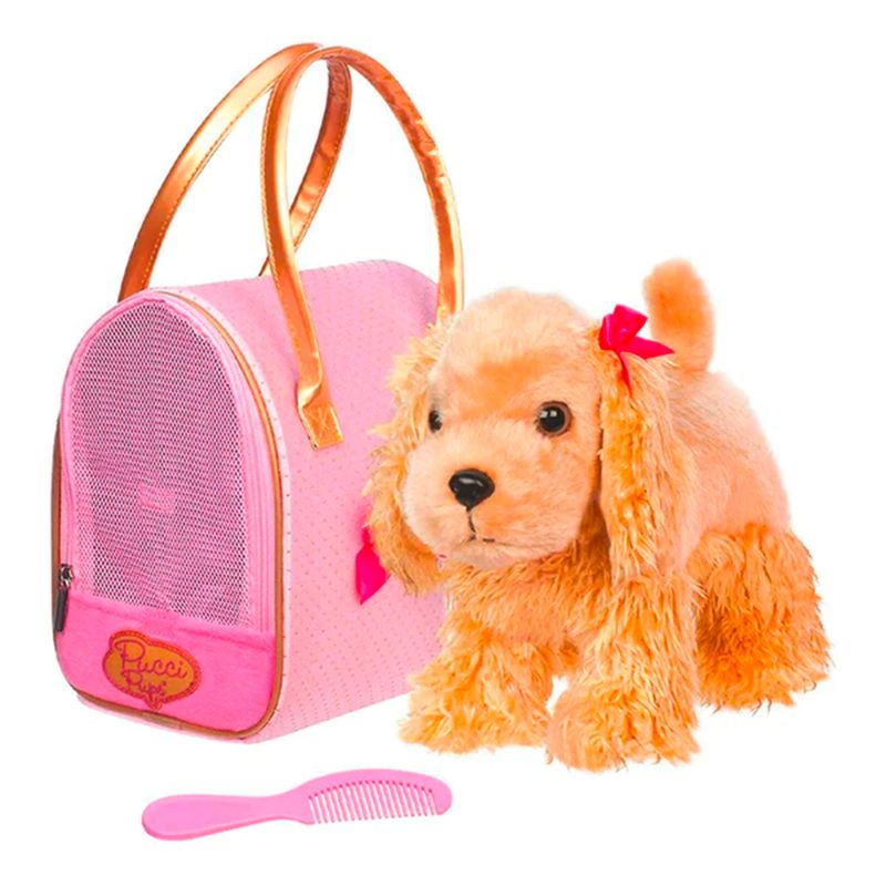 PUCCI PUPS - Caramba Cocker Spaniel Bolso Puntos Dorad Pucci Pups
