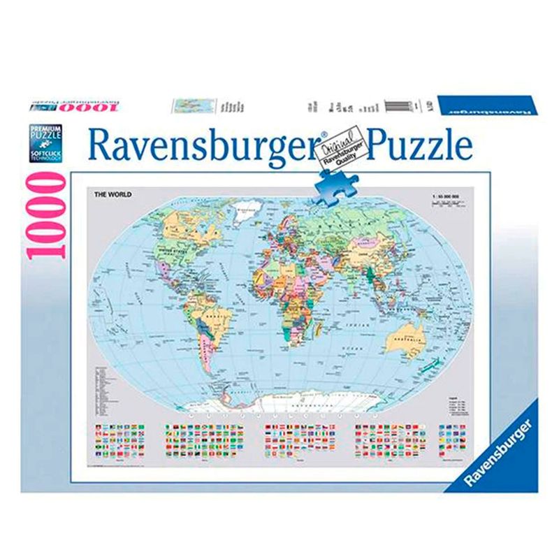 RAVENSBURGER - Caramba Puzzle Mapa Politico Del Mundo 10 Ravensburger