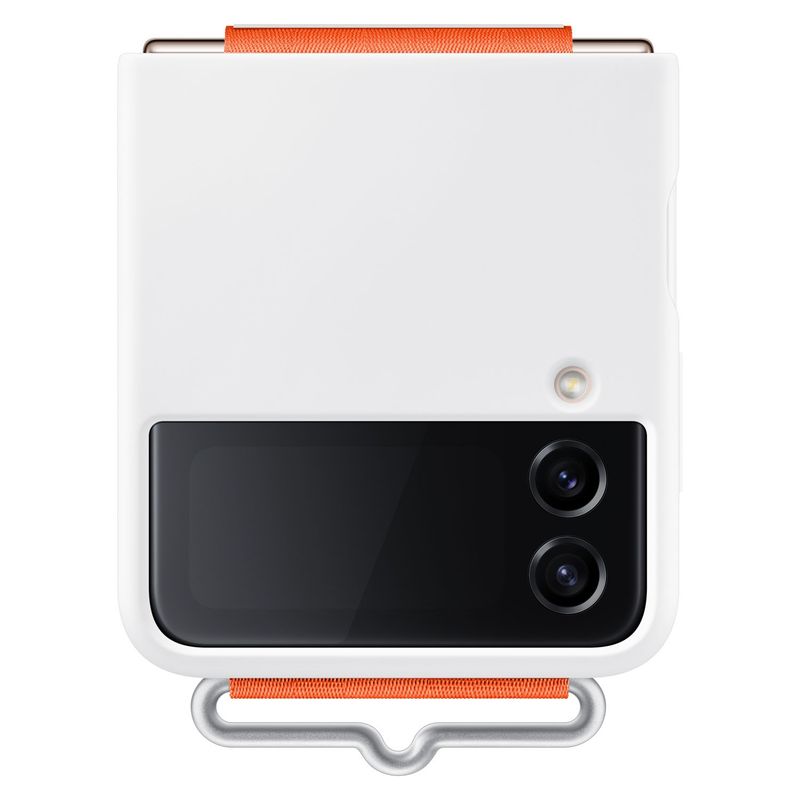 SAMSUNG - Carcasa con Strap para Galaxy Z Flip4, Blanca Samsung