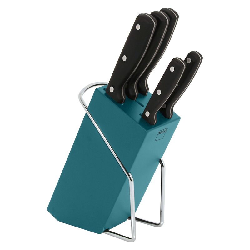 MAGEFESA - Taco Cuchillos Madera 5 Piezas Intensia Magefesa