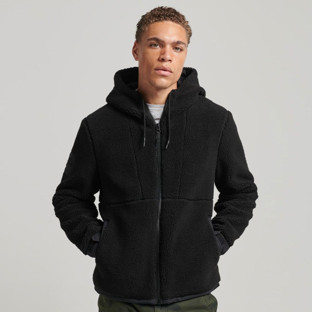 SUPERDRY - Polerón Polar Con Cierre Hombre Superdry