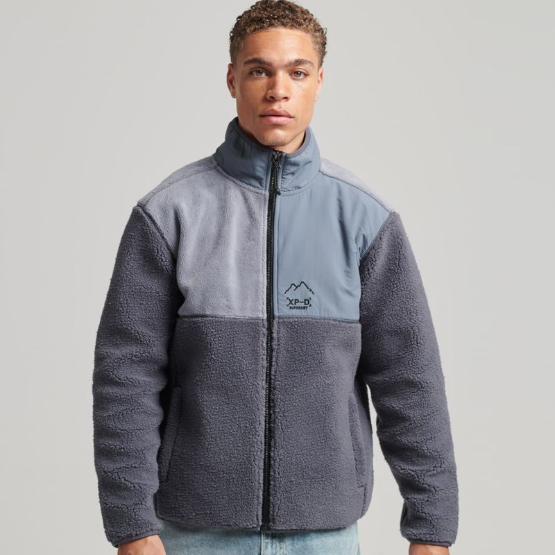SUPERDRY - Polerón Polar Con Cierre Hombre Superdry