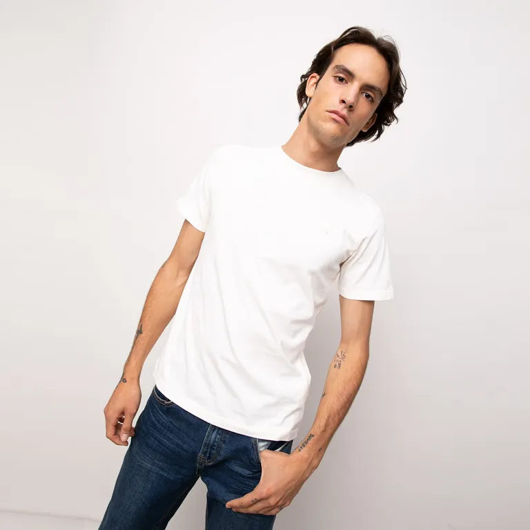 Polera Manga Corta Algodón Hombre