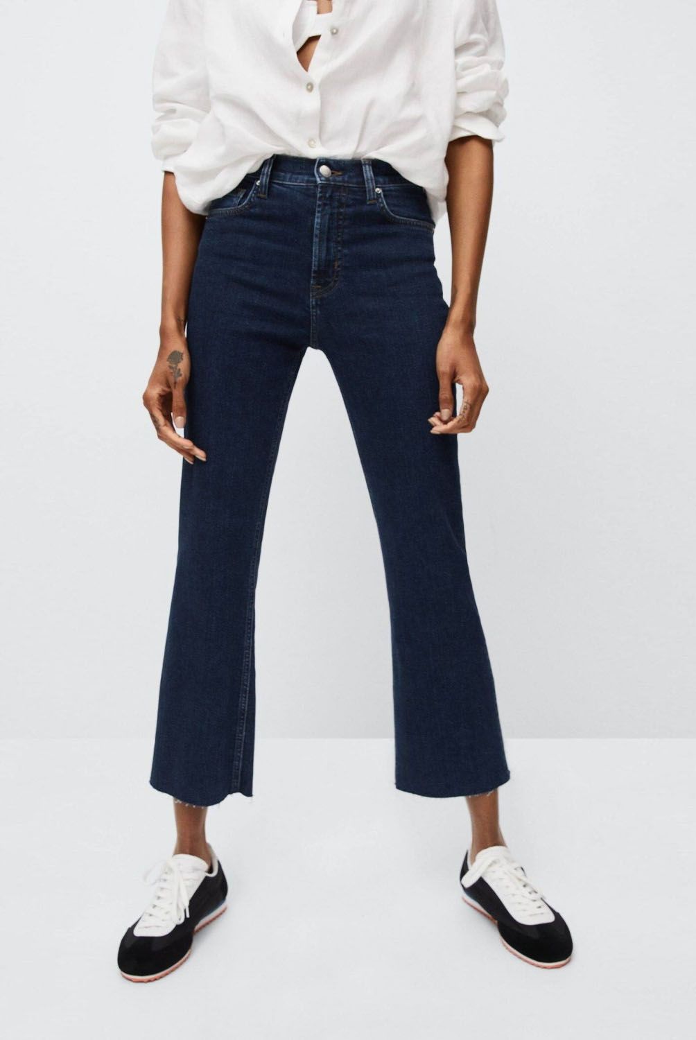 MANGO - Jeans Flare Sienna Tiro Alto Mujer Mango