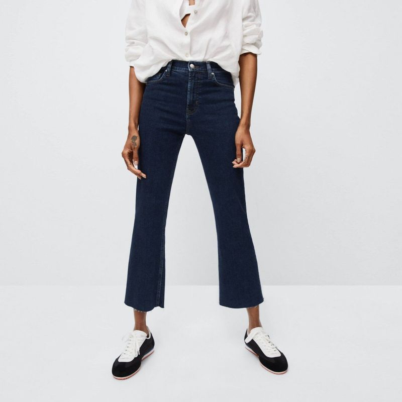MANGO - Jeans Flare Sienna Tiro Alto Mujer Mango