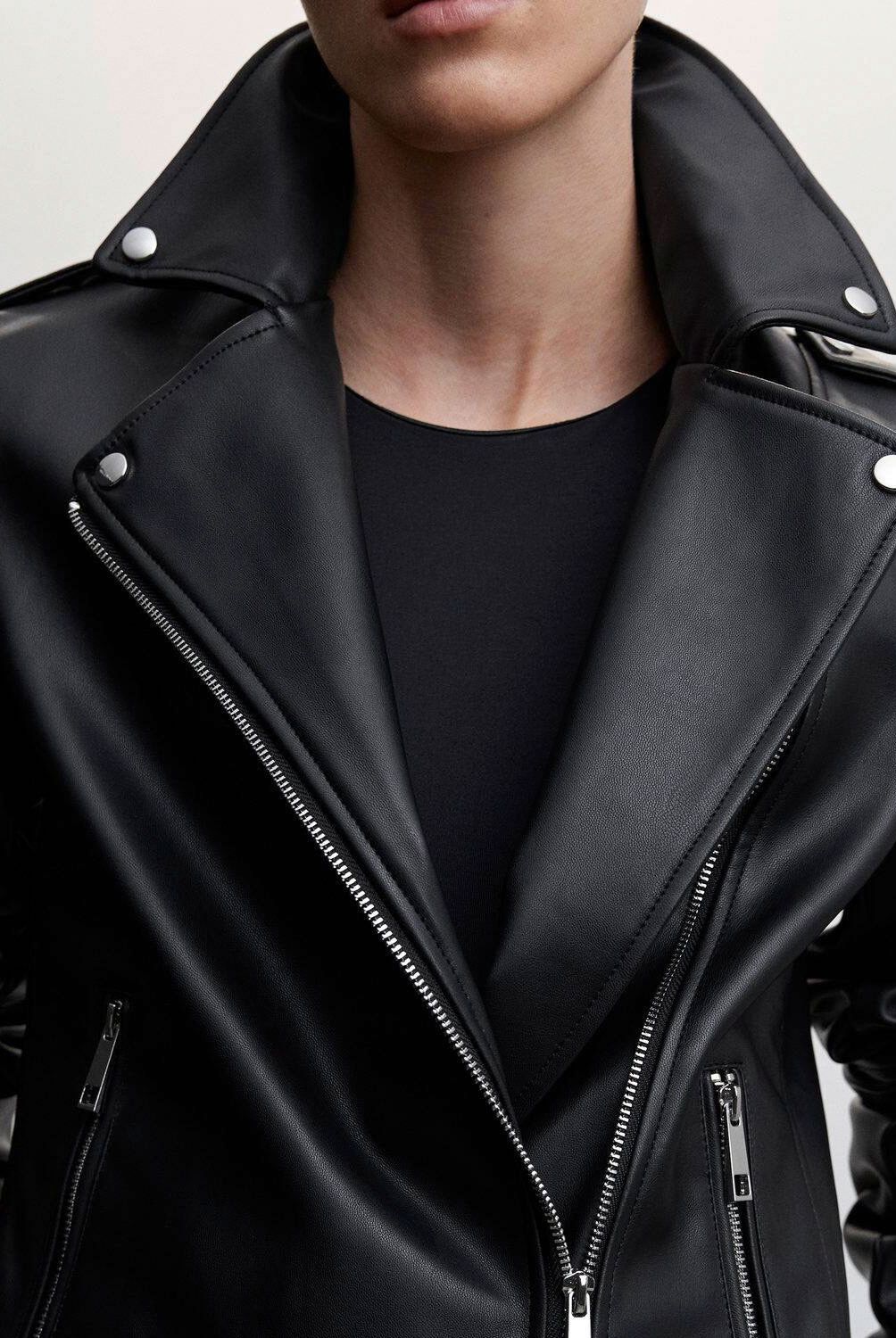 MANGO - Mango Chaqueta Biker Efecto Piel Liz Mujer