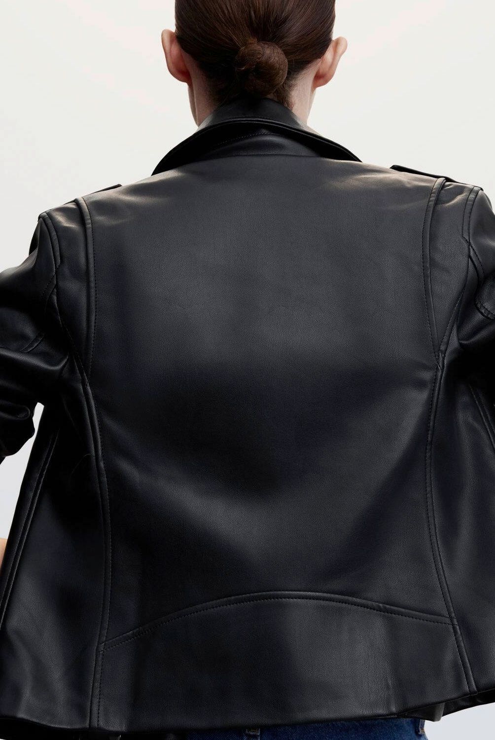 MANGO - Mango Chaqueta Biker Efecto Piel Liz Mujer