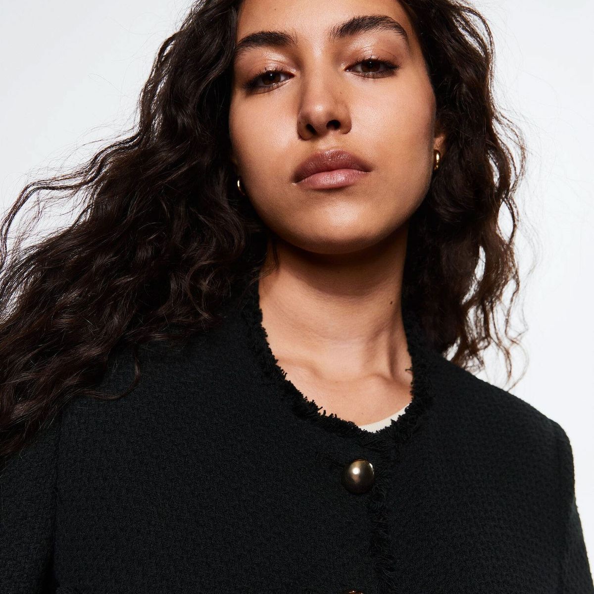 MANGO - Mango Chaqueta Tweed Bolsillos Wintour Mujer