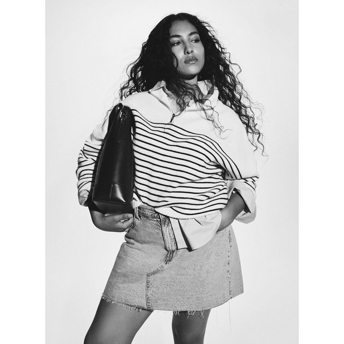 MANGO - Sweater Punto Rayas Rizon Mujer Mango